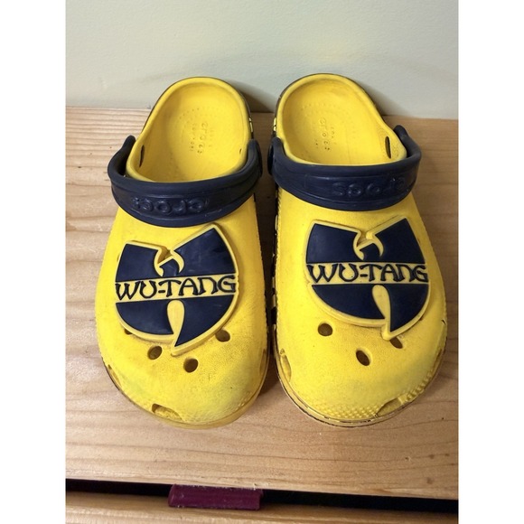 CROCS Other - Crocs x Wu-Tang Clan Classic Clog Kids size 12 Yellow Black Rare Unique Hip Hop